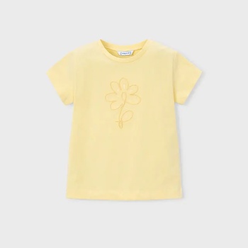 MAYORAL Тениска къс ръкав basic цвят Ванилия за мини момиче Mayoral