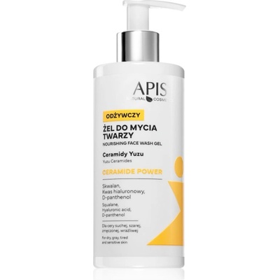 APIS NATURAL COSMETICS Ceramide Power почистващ гел за лице 300ml