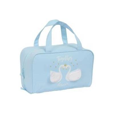 Glow Lab Пътническа Чантичка Glow Lab Cisnes Светло син 31 x 14 x 19 cm