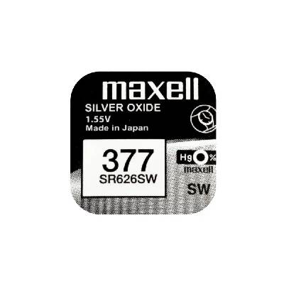 Бутонна батерия сребърна maxell sr626 sw /ag4/377/ 1.55v (ml-bs-sr626-sw)