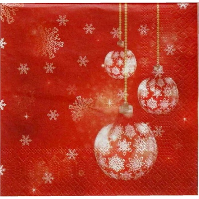 Toro Vianočné obrúsky ČERVENÉ 3V 33X33cm
