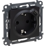 Legrand valena life К-Т С ДЕТСКА ЗАЩИТА С usb ЧЕР (756335l)