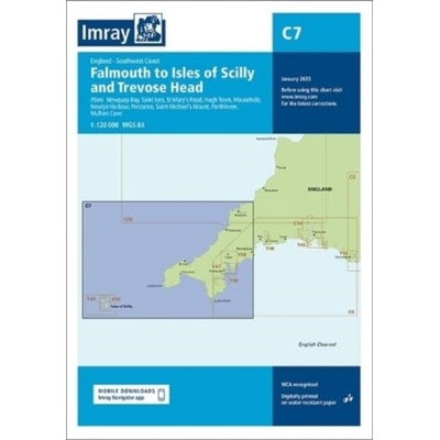 Imray Chart C7 - Falmouth to Isles of Scilly and Trevose Head (Imray)(Sheet map, folded)