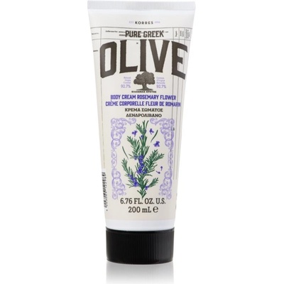 Korres Pure Greek Olive & Rosemary Flower hydratační tělový krém s olivovým olejem 200 ml