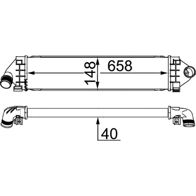 Chladič plniaceho vzduchu MAHLE ORIGINAL CI 394 000S (CI394000S)