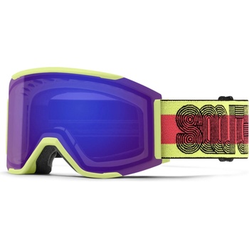 SMITH Ски маска Smith Squad Mag ChromaPop Mirror S2 + S1 Ski goggles - Serpentine Lined Up / ED Violet Mirror + Storm Amber - размер M/L (417-5387-0311)