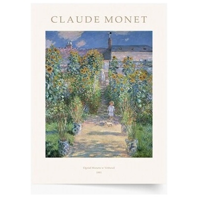 Plagát Monet - Záhrada Moneta w Vétheuil 21x30 - 100554