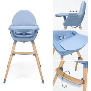 KinderKraft Столче за хранене 2 в 1 KinderKraft FINI 2 Nordic Breeze - от 6 месеца до 5 години (KHFINI02NOR0000)