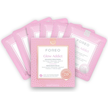 FOREO UFO Masks Glow Addict 2.0 x6 Маска за лице дамски 36gr