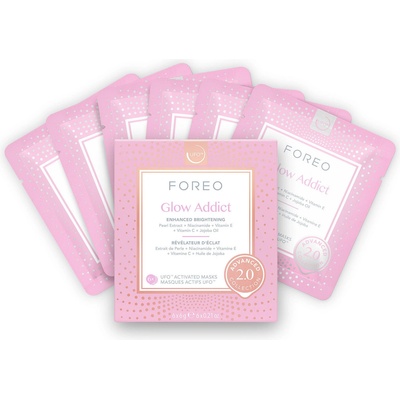 FOREO UFO Masks Glow Addict 2.0 x6 Маска за лице дамски 36gr