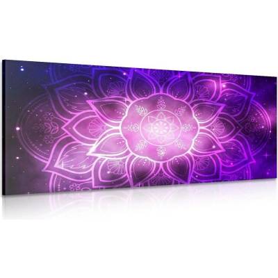 Obraz Mandala s pozadím galaxie - 100x50