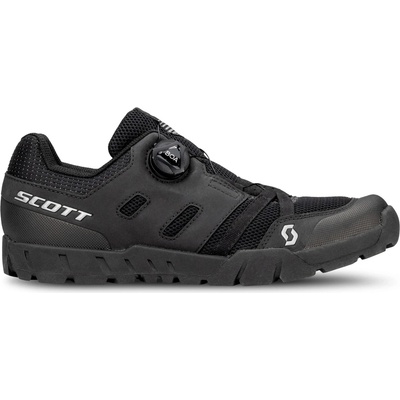 SCOTT Мъжки обувки за планинско колоездене Scott Sport Crus-r Flat Boa Cycling shoes - Black / Silver - размер 45 (EU) (036-1209-0116)