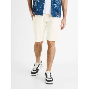 Celio Кремави мъжки къси панталони от деним Celio Doknitbm Celio | Byal | МЪЖЕ | 4XL
