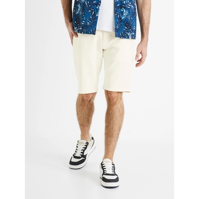 Celio Кремави мъжки къси панталони от деним Celio Doknitbm Celio | Byal | МЪЖЕ | 4XL