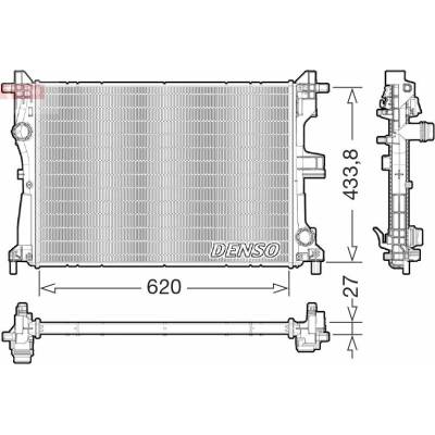 Chladič, chlazení motoru DENSO DRM09179