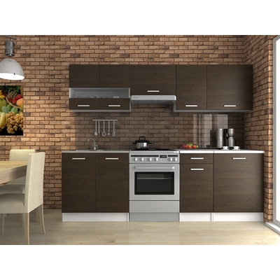 Fronti Fafor Kuchynská linka LUIZA III 260x200 Wenge