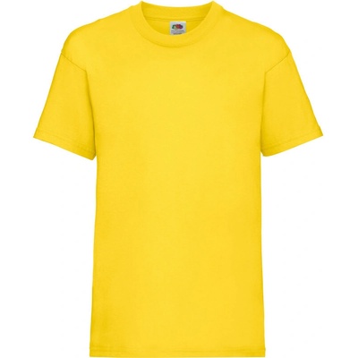 Fruit of the Loom tričko Kids Valueweight T žlté
