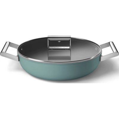 Smeg DPF2812EGM Servírovací pánev 50's Style II hluboká 28 cm, smaragdová