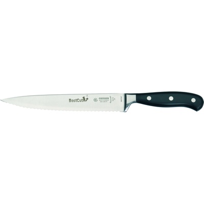 GIESSER Nůž na chléb a pro potraviny s tvrdou kůrkou, kovaný, vlnkové ostří délky 20 cm, - BestCut