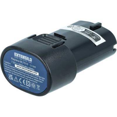 EXTENSILO Батерия за Makita BL7010, 7.2 V, 2.5 Ah (888402054)