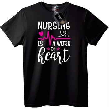NOONEBRAND Тениска Медицинската грижа е от сърцето - 3XL, White