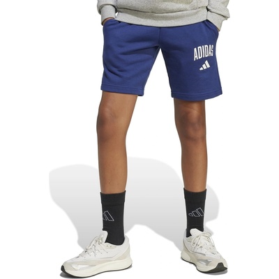 Adidas Детски къси панталони Adidas Unisex Kids' Jersey Jogger Shorts - Dk Blue/White