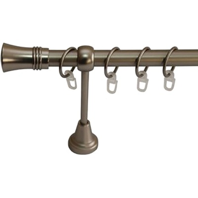 КОРНИЗ МЕТАЛЕН ф19 БЕЛА НИКЕЛ МАТ 1.60м (110563973)