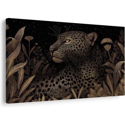 Obraz leopard v noční džungli - 60x40