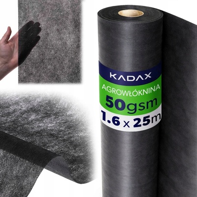 Kadax Mulčovací agrotextilie proti plevelům černá 160 x 2500 cm 50 g/m2