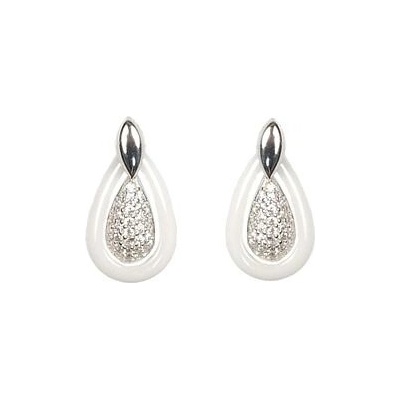 Infinitysilver stříbrné náušnice s keramickými kapičkami EC005