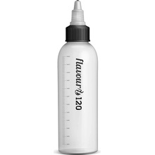 Flavourit Prázdna fľaštička s twist uzáverom a ryskou 120ml