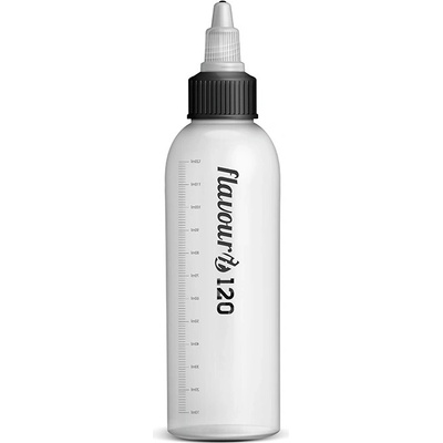 Flavourit Prázdna fľaštička s twist uzáverom a ryskou 120ml