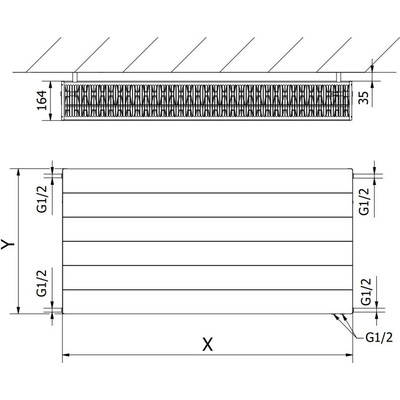 Mexen Line CVL33 W633L-040-160-00 400 mm x 1600 mm