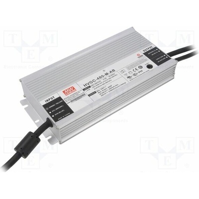 MEAN WELL HVGC-480-M-AB Napájecí zdroj: spínaný; LED; 480W; 92÷228,5VDC; 1050÷2625mA; IP65