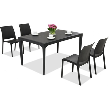 BICA Елегантен комплект за хранене Oslo/Volga 4 антрацит Bica (BC435ANT-4x300ANT)