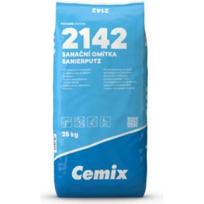 Omítka sanační Cemix 2142 zrnitost 1,2 mm – 25 kg