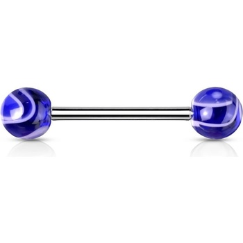 Šperky4U piercing do jazyka akrylát PJ01096-B