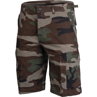 Šortky Mil-tec US typ BDU predprané woodland