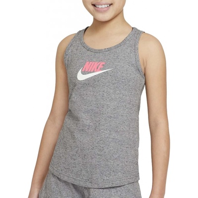 Nike sportswear jersey tank girls DA1386-091 šedá – Zboží Dáma