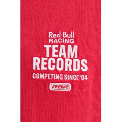 Red Bull Racing x Pepe Jeans Памучна тениска Red Bull Racing x Pepe Jeans TEAM RECORDS TEE в червено с принт RM500010 (RM500010)