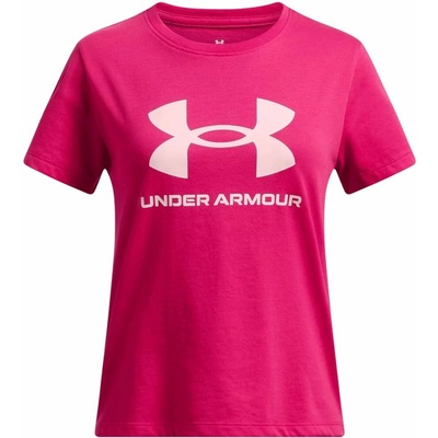 Under Armour UA Big Logo SS tm. růžová