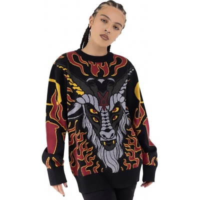 Killstar sveter Inferno Hallowmas čierna