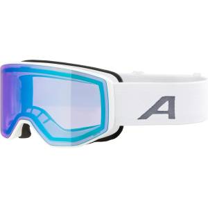 Alpina Ски маска Alpina Venet Q-Lite Mirror S2 (VLT 29%) Ski goggles - White Matt / Mirror Blue - размер One Size (417-4066-0211)