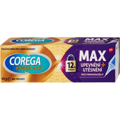 Corega Power Max spevňujúci + spevňujúci fixačný krém 40 g