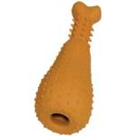 NOBBY Играчка Пилешки крак - гъвкава, за дъвчене, оранжева Small 15, 5 см NOBBY Германия 66981