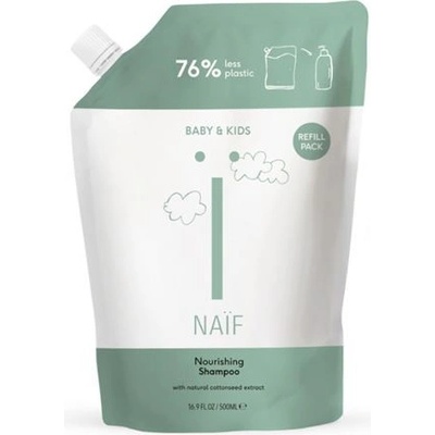 Naif Vyživujúci šampón pre deti a miminká náhradná náplň 500 ml