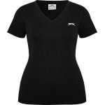 Slazenger Дамска тениска Slazenger Ladies V Neck Tee Shirt - Black