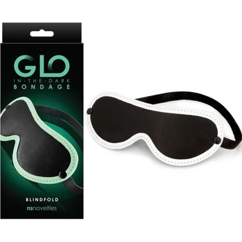 Image 1 of Маска за очи, светеща в тъмното - GLO Bondage Blindfold (NSTOYS0872)