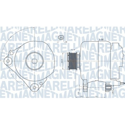 Alternátor MAGNETI MARELLI 063731810010