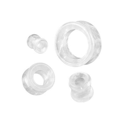 Šperky4U Tunel do ucha křišťál TN01147-06